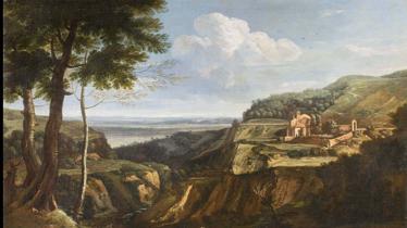 Dughet Gaspard, Veduta dell'Eremo di Camaldoli presso Frascati