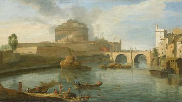 Van Wittel Gaspar, Il Tevere a Castel Sant’Angelo, visto da sud 