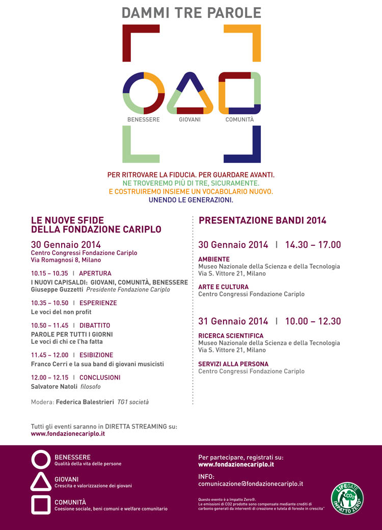 DAMMI TRE PAROLE newsletter