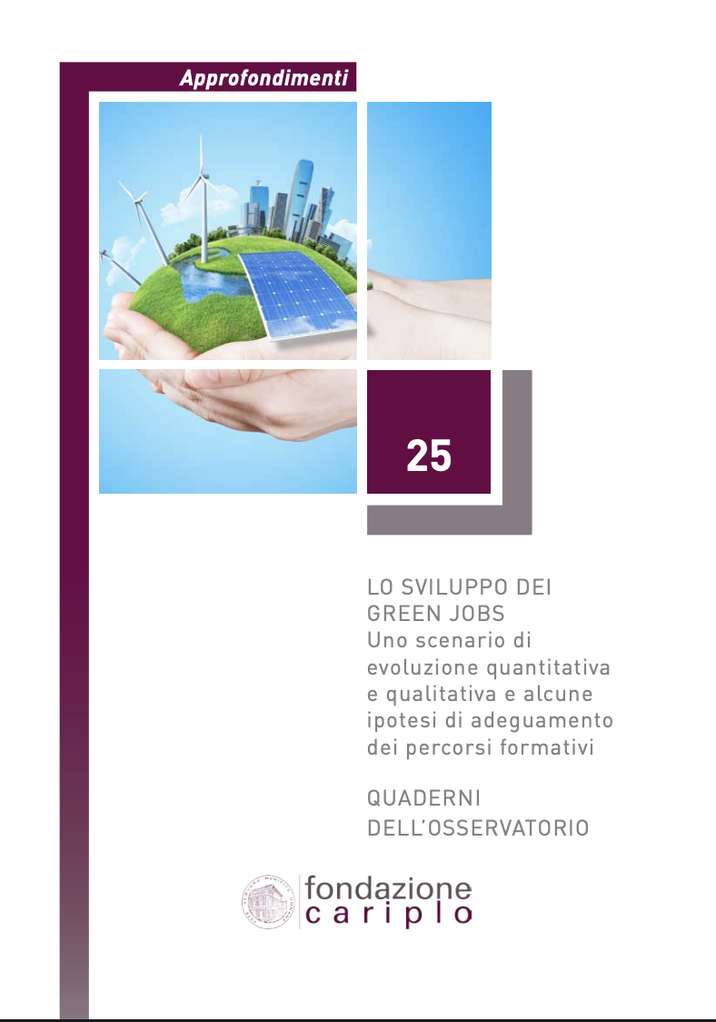 LO SVILUPPO DEI GREEN JOBS – Quaderno n.25