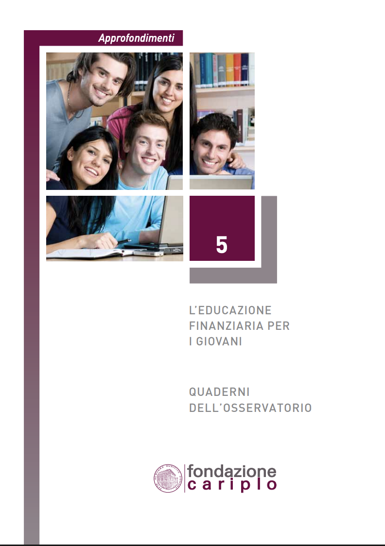 L’EDUCAZIONE FINANZIARIA PER I GIOVANI – QUADERNO n.5